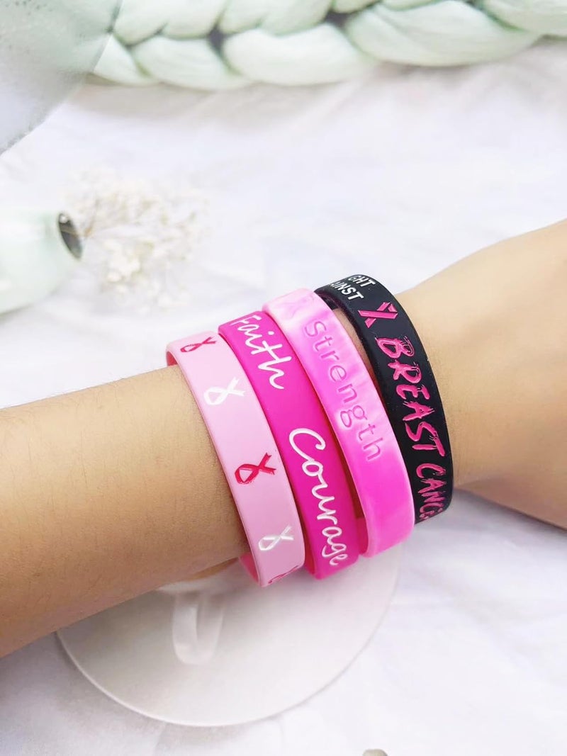 OutstandLong 5 Pack Sport Medical Alert ID Blood Thinner Silicone Bracelet Rubber Medical Awareness Wristbands 7.5" - Image 2